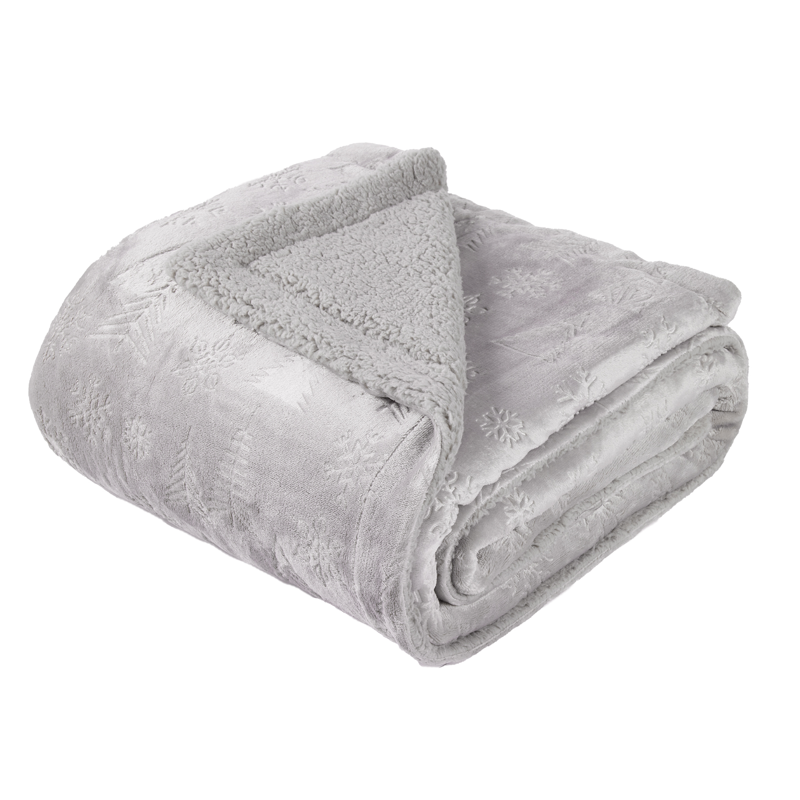 DAS HOME ΚΟΥΒΕΡΤΑ FLEECE 130Χ170 CHRISTMAS 1373 GREY - Image 2