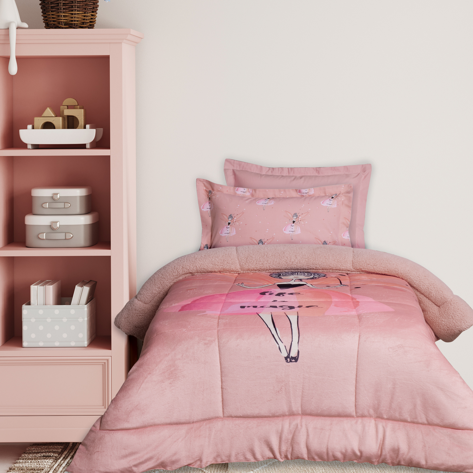 DAS KIDS ΚΟΥΒΕΡΤΟΠΑΠΛΩΜΑ 160Χ220 4973 PINK