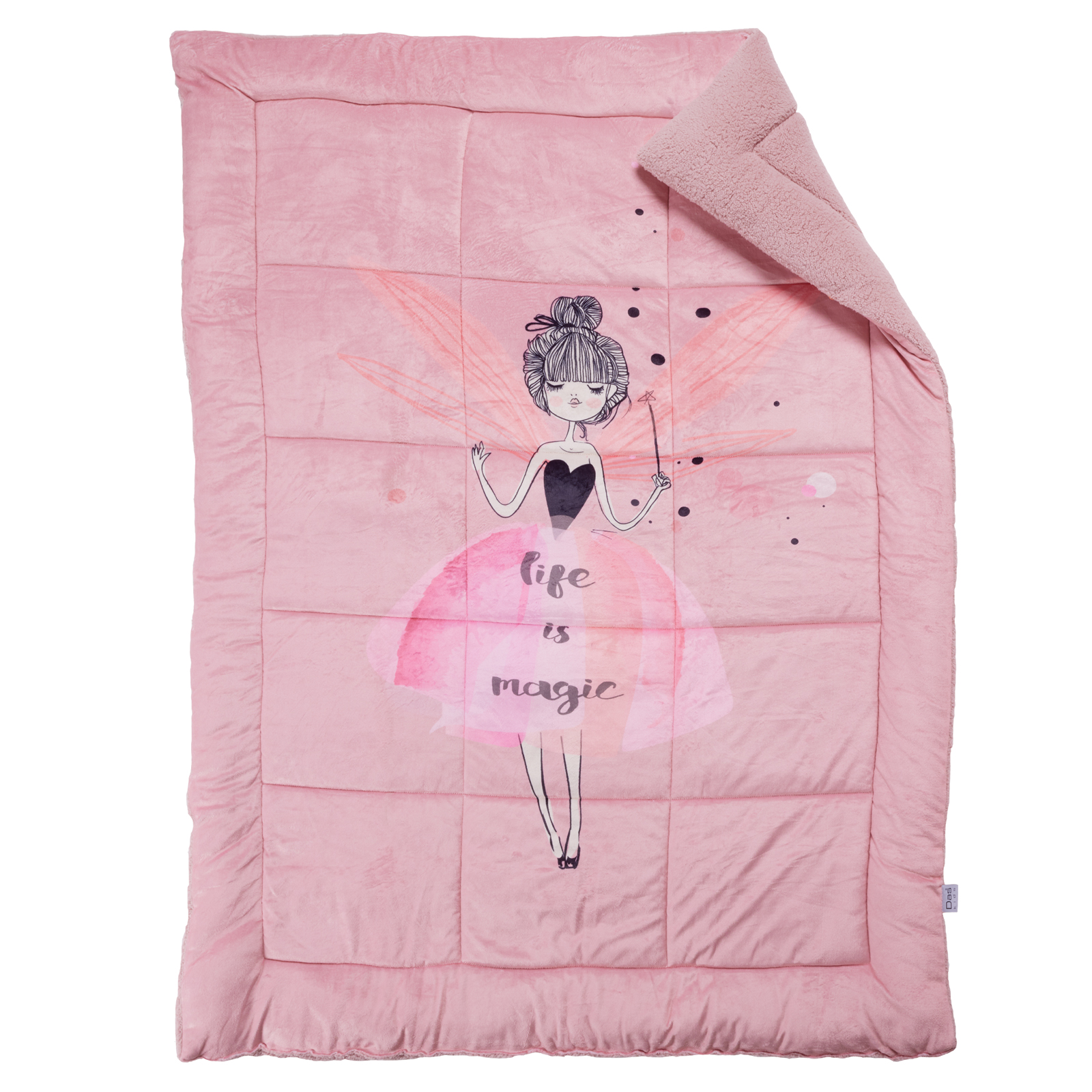 DAS KIDS ΚΟΥΒΕΡΤΟΠΑΠΛΩΜΑ 160Χ220 4973 PINK - Image 2