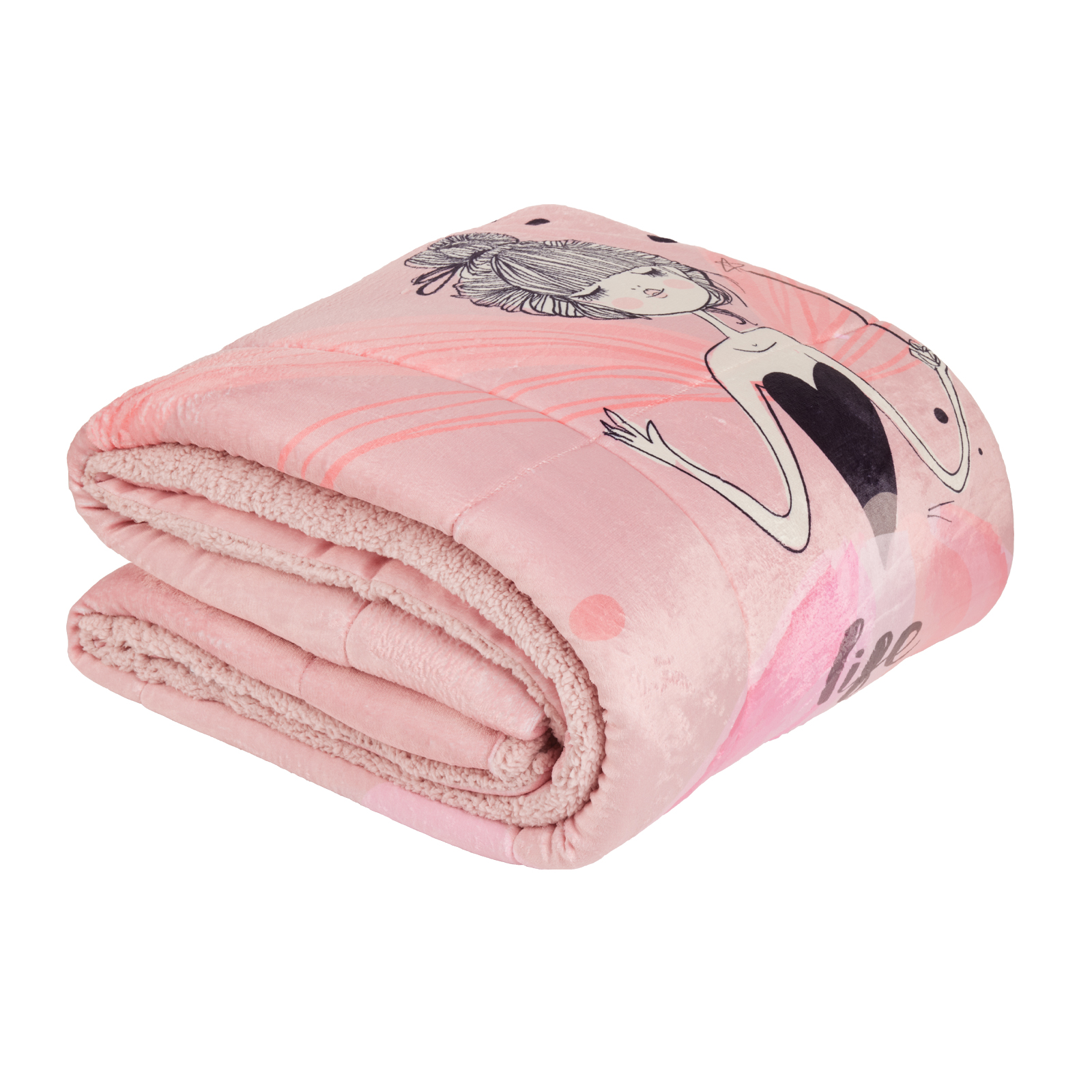 DAS KIDS ΚΟΥΒΕΡΤΟΠΑΠΛΩΜΑ 160Χ220 4973 PINK - Image 3
