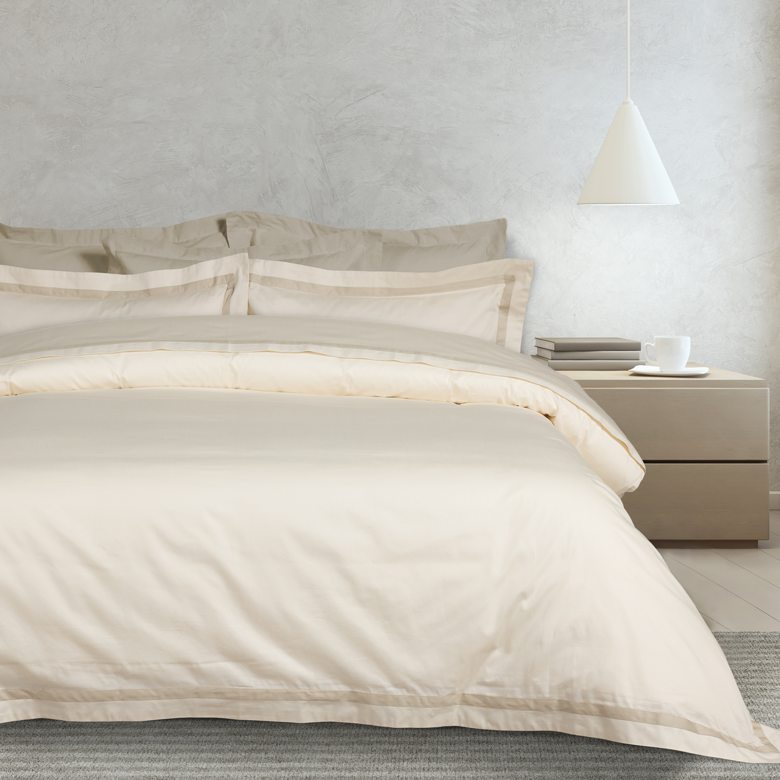 DAS HOME ΣΕΝΤΟΝΙΑ ΣΕΤ ΥΠΕΡΔΙΠΛΑ EXECUTIVE 1699 IVORY