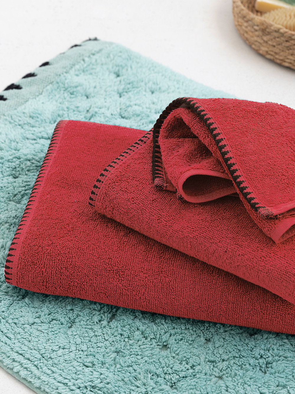 Σετ Πετσετες Towels Collection BROOKLYN RED - Image 2