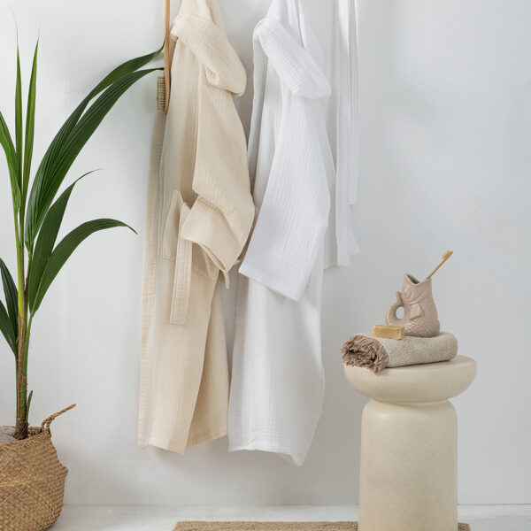 Μπουρνούζι Bath Collection MOUS WHITE X-Large