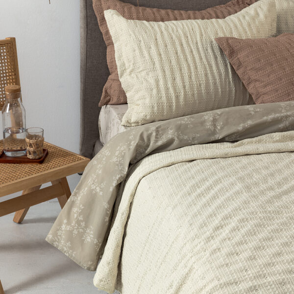 Κουβερλί ημίδιπλο 160x240 TOT IVORY