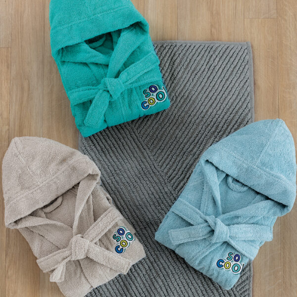 Μπουρνούζι με Κουκούλα Kids Bath COOL BLUE 6-8