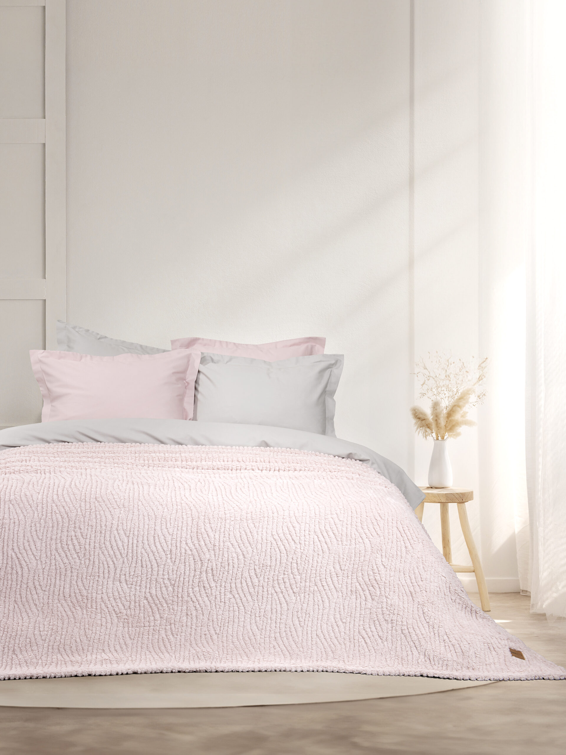 Κουβέρτα Υπέρδιπλη 220x240 - Serenus Nude Pink