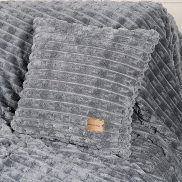 Διακοσμητική Μαξιλαροθήκη 45x45 - Savara Dark Gray
