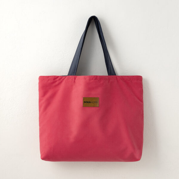 Τσάντα Θαλάσσης 37x54 - Riva Vivid Pink / Dark Gray