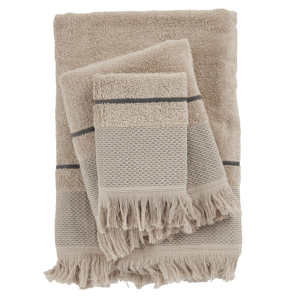 DAS HOME ΣΕΤ ΠΕΤΣΕΤΕΣ 3ΤΕΜΑΧΙΩΝ BEST 0842 TAUPE