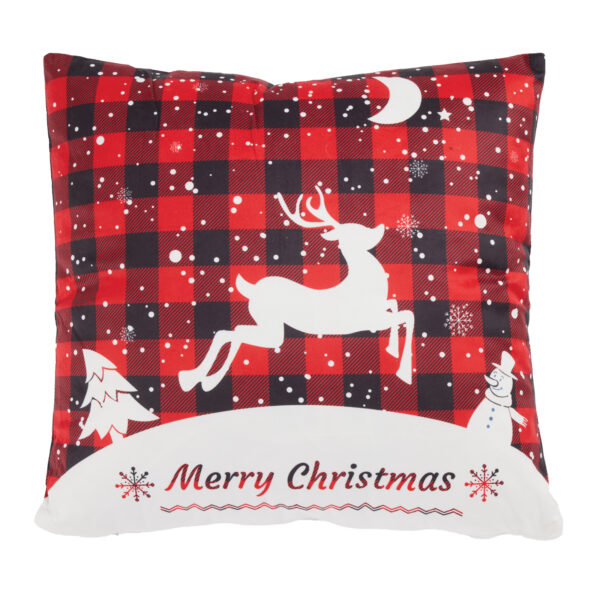 DAS HOME CHRISTMAS ΜΑΞΙΛΑΡΙ ΦΙΓΟΥΡΑΣ 45X45 0853 RED