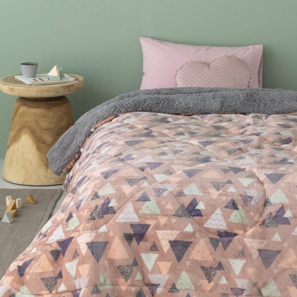 Κουβερτοπαπλωμα Μονό 160x220 BLAKE PINK