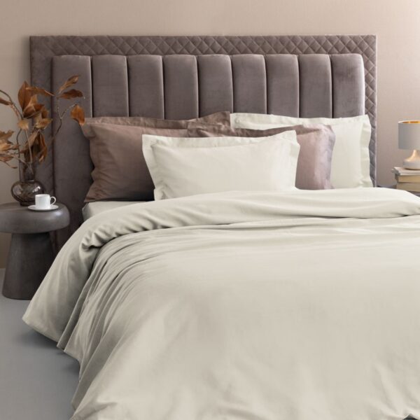Σετ Παπλωματοθήκη Υπέρδιπλη 230x250 Posh Sateen IVORY