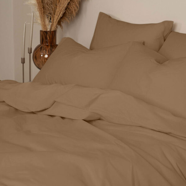 Παπλωματοθήκη Cotton Feelings 118 Brown Διπλή (200x250)