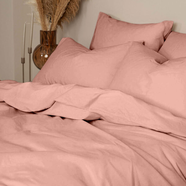 Σετ Σεντόνια Cotton Feelings 116 Light Pink Υπέρδιπλο (235x270)