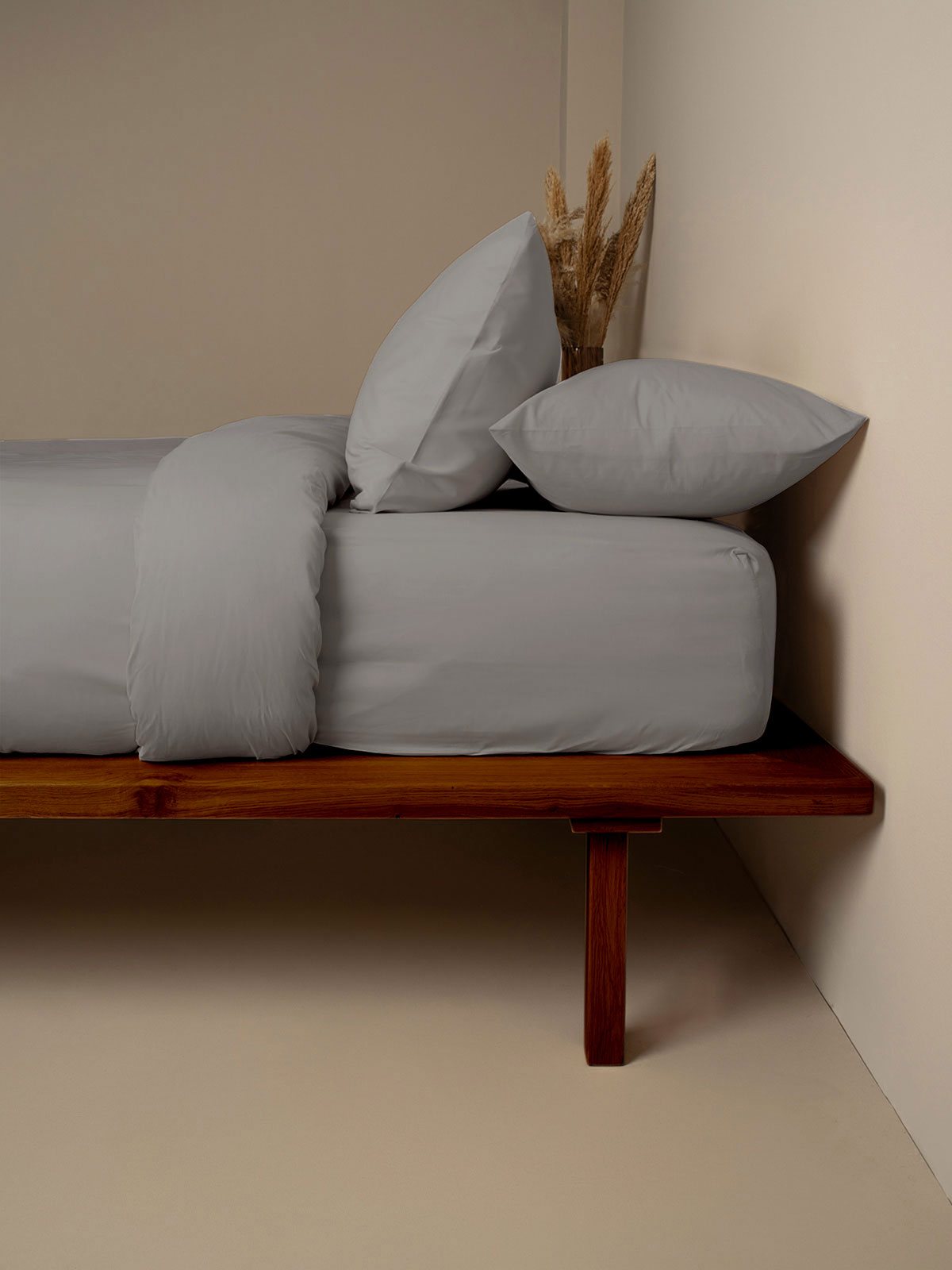 Σετ Σεντόνια Cotton Feelings 122 Paloma Grey Υπέρδιπλο (235x270) - Image 2