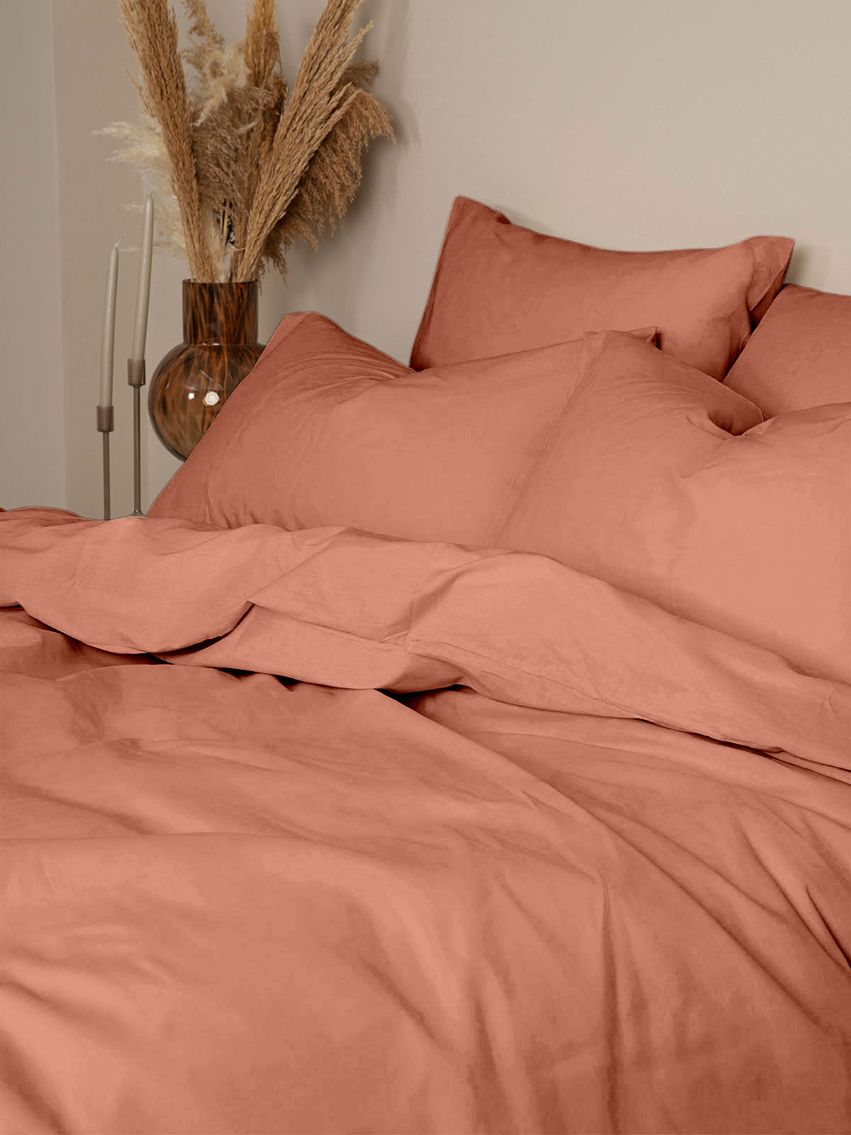 Σετ Σεντόνια Cotton Feelings 117 Peach King Size (260x270)