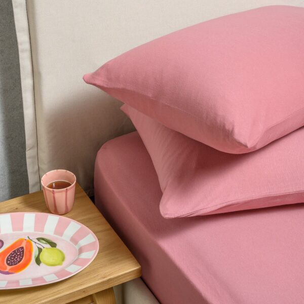 ΣΕΝΤΟΝΙ JERSEY (ΣΕΤ 3 ΤΕΜ.) 160Χ200+35 DUSTY PINK