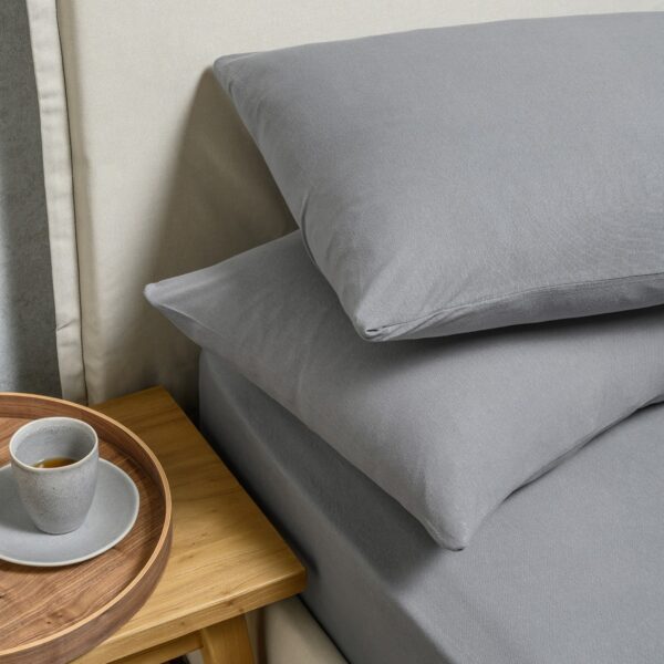 ΣΕΝΤΟΝΙ JERSEY (ΣΕΤ 3 ΤΕΜ.) 160Χ200+35 GREY