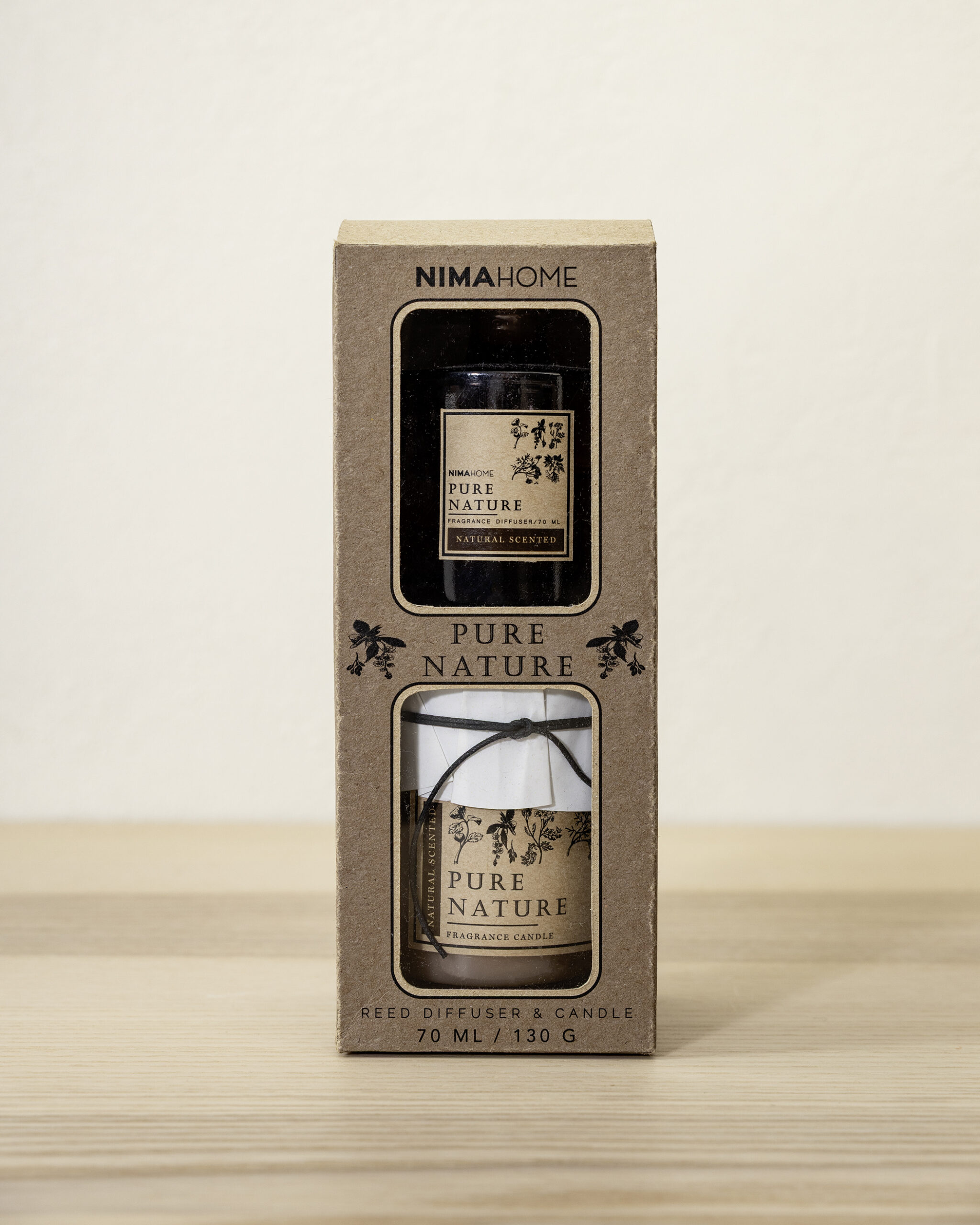 Σετ Αρωματικό Χώρου με Στικ 100ml & Αρωματικό Κερί 130gr - Pure Nature - Image 3