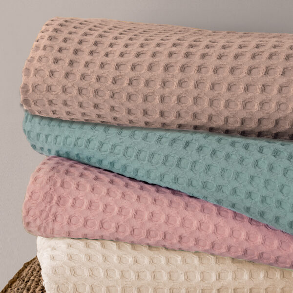 Κουβέρτα Πικέ 250x240 MARCIE PINK