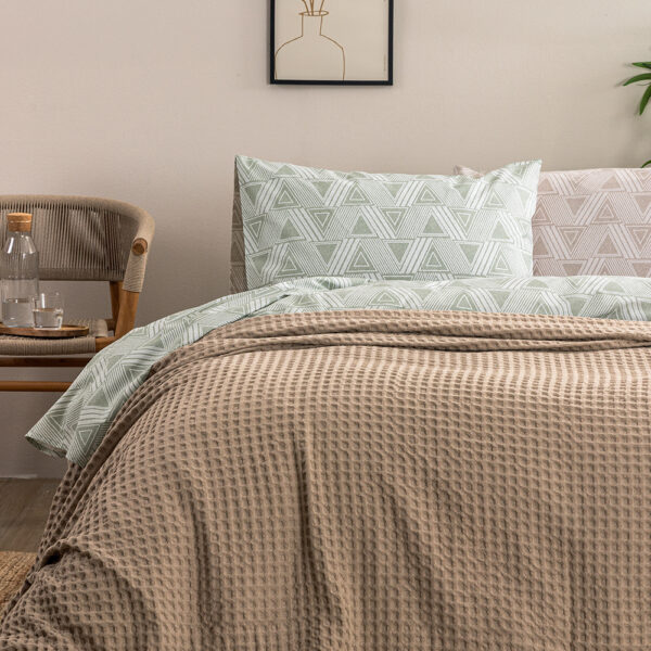 Κουβέρτα Πικέ 250x240 MARCIE BEIGE