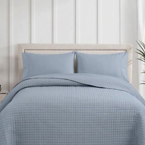 Κουβερλί Check Grey King Size (240x250)