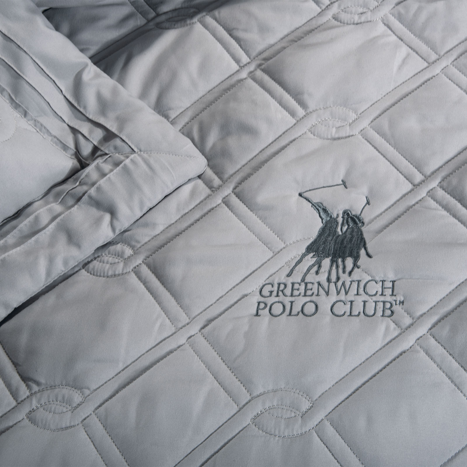 GREENWICH POLO CLUB ΚΟΥΒΕΡΛΙ ΥΠΕΡΔΙΠΛΟ ΣΕΤ 2163 GREY - Image 3