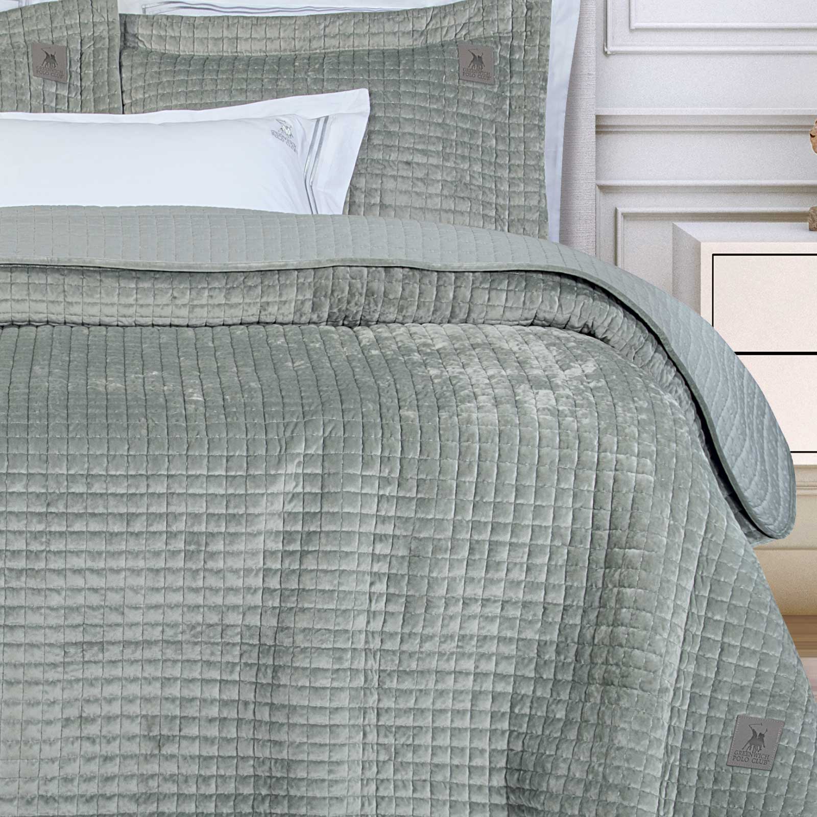 GREENWICH POLO CLUB ΚΟΥΒΕΡΤΟΡΙΟ KING CLASSIC 4430 SAGE GREEN - Image 2