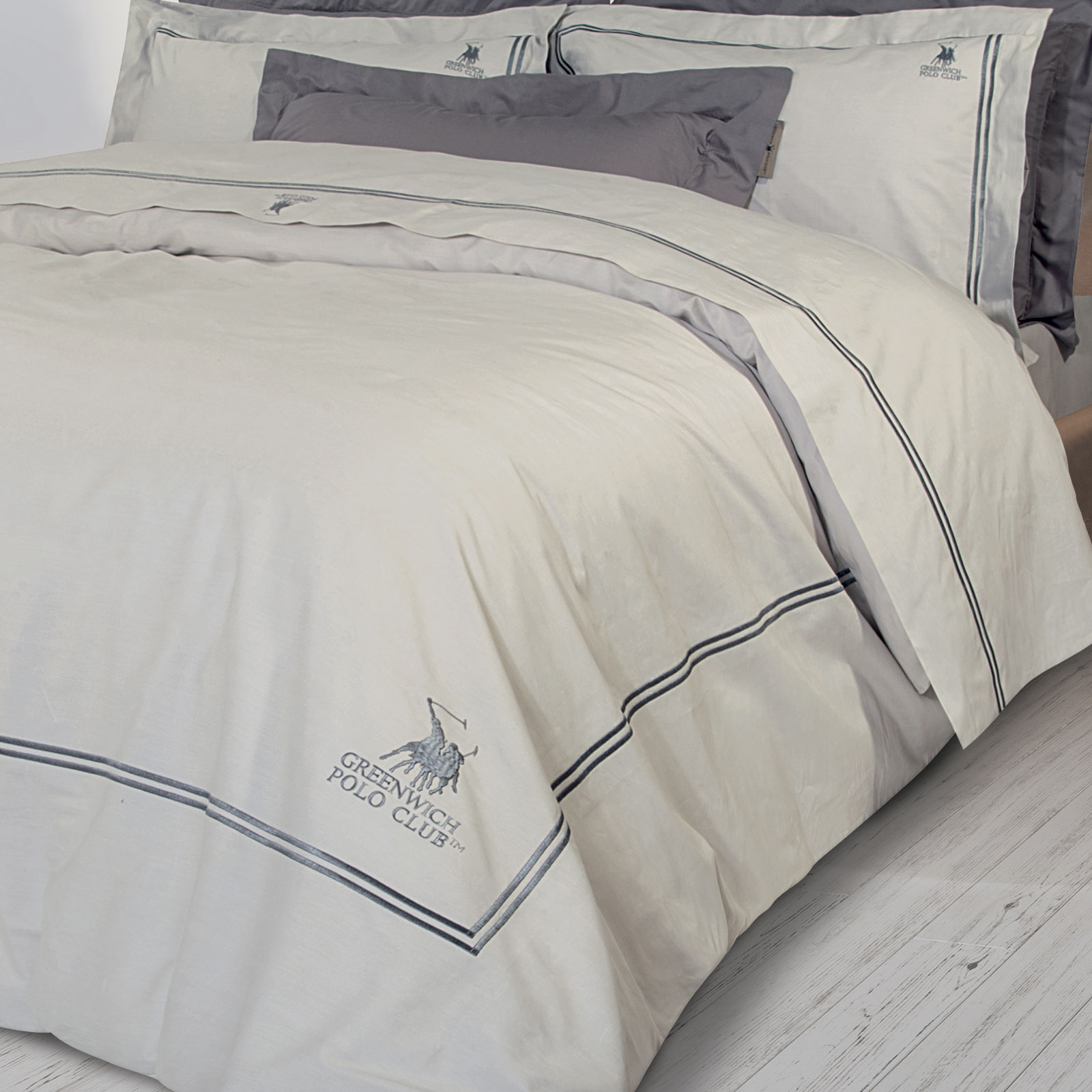 GREENWICH POLO CLUB ΠΑΠΛΩΜΑΤΟΘΗΚΗ ΣΕΤ ΥΠΕΡΔΙΠΛH 2129 GREY - Image 2