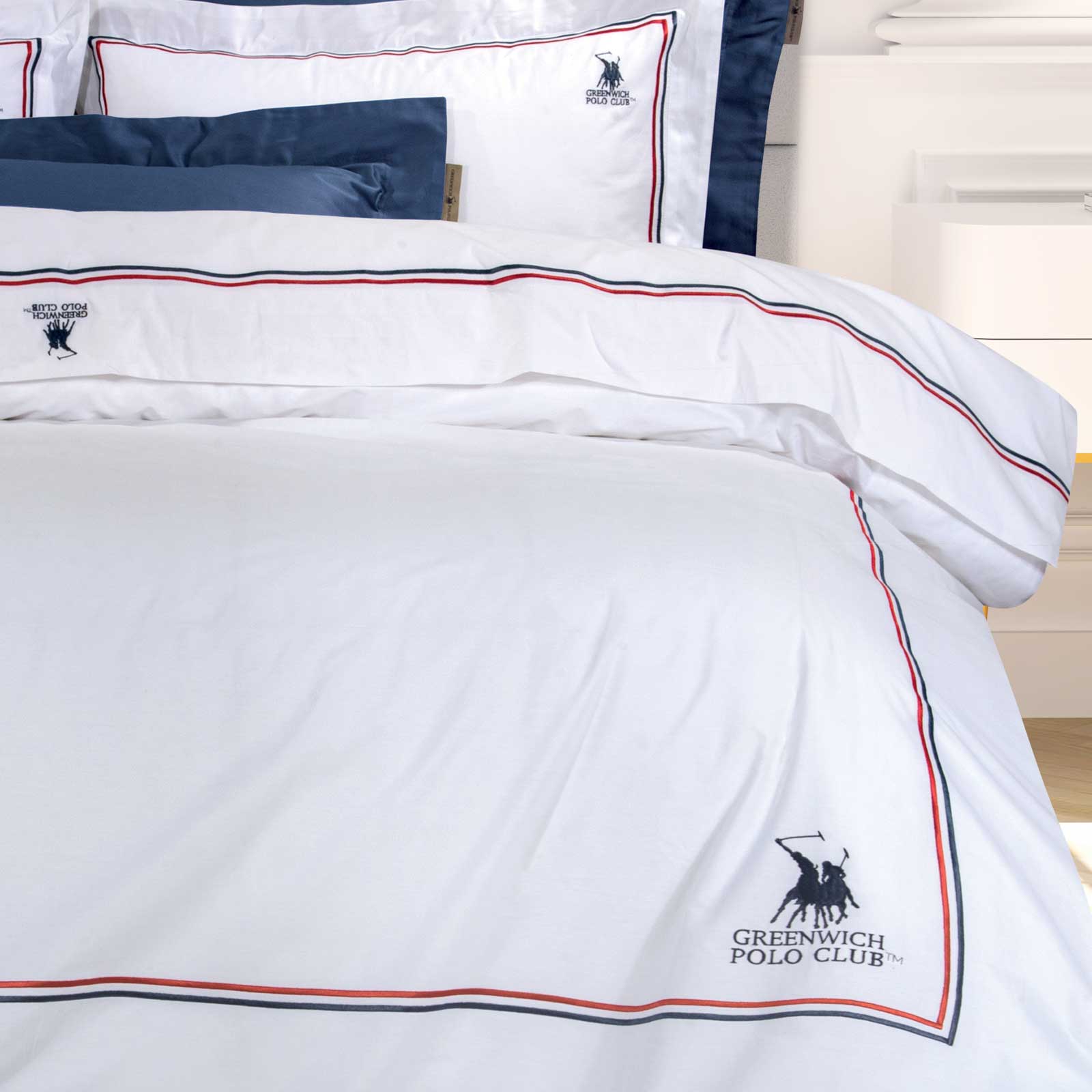 GREENWICH POLO CLUB ΠΑΠΛΩΜΑΤΟΘΗΚΗ ΣΕΤ ΥΠΕΡΔΙΠΛH 2173 WHITE - Image 2