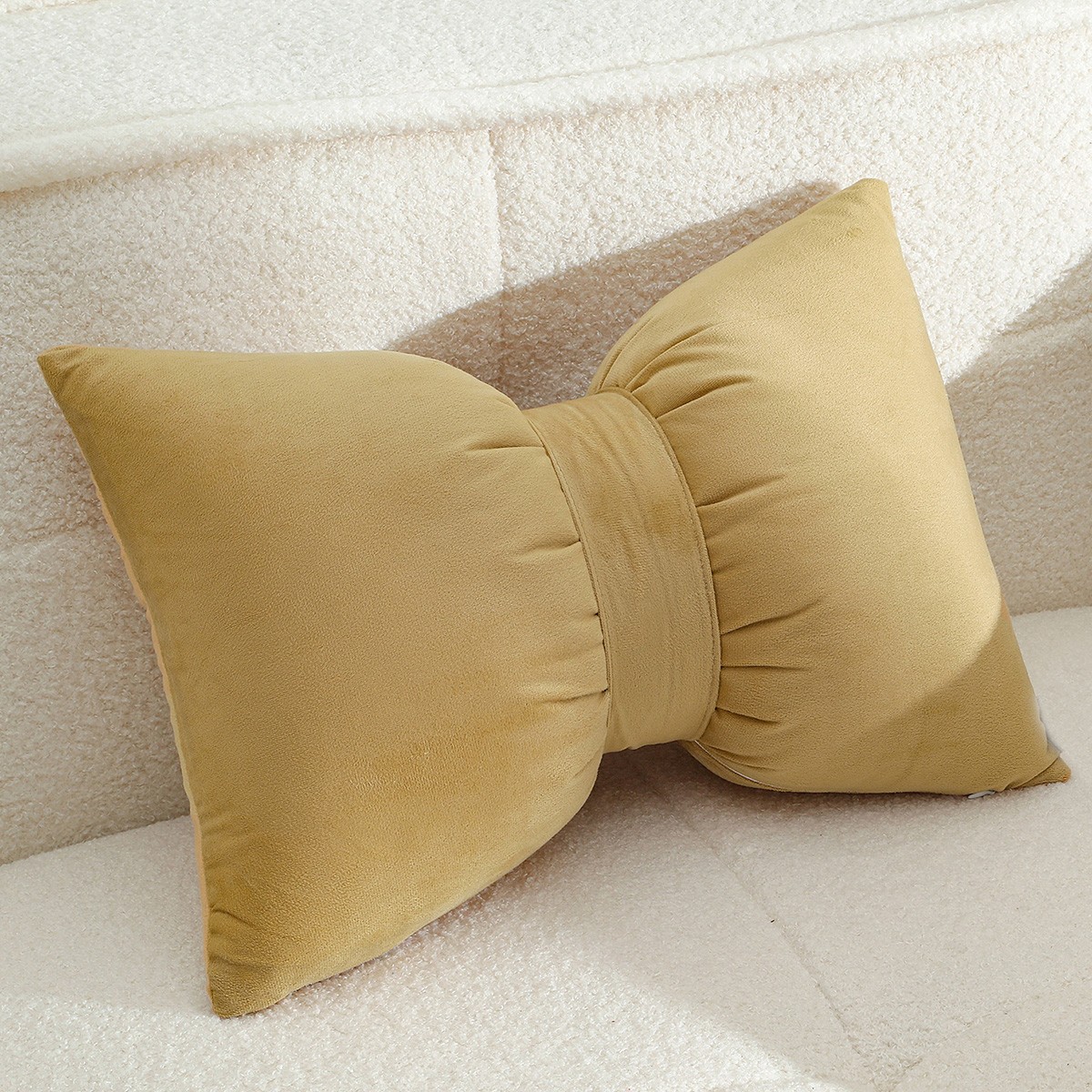 ΔΙΑΚΟΣΜΗΤΙΚΟ ΜΑΞΙΛΑΡΙ BOW MUSTARD (50Χ35)