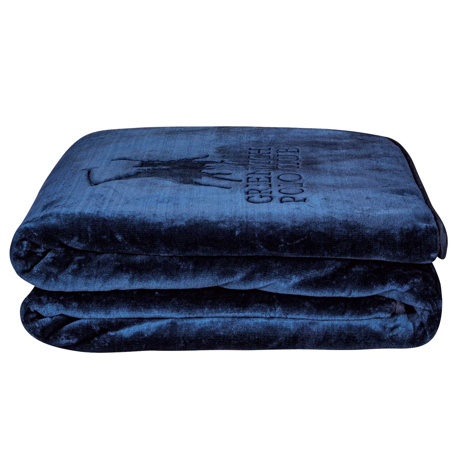 GREENWICH POLO CLUB ΚΟΥΒΕΡΤΑ VELOUR ΜΟΝΗ ESSENTIAL 3439 BLUE - Image 3