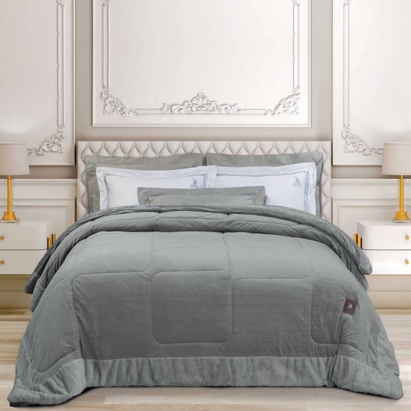 GREENWICH POLO CLUB ΚΟΥΒΕΡΤΟΠΑΠΛΩΜΑ VELVET KING PREMIUM 3967 GREY