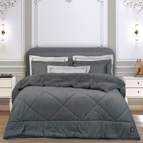 GREENWICH POLO CLUB ΚΟΥΒΕΡΤΟΠΑΠΛΩΜΑ KING SHERPA ESSENTIAL 4435 GREY