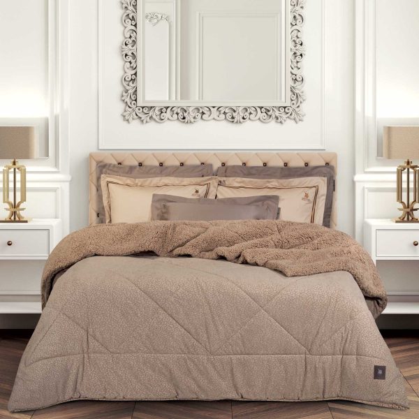 GREENWICH POLO CLUB ΚΟΥΒΕΡΤΟΠΑΠΛΩΜΑ KING SHERPA ESSENTIAL 4437 TAUPE