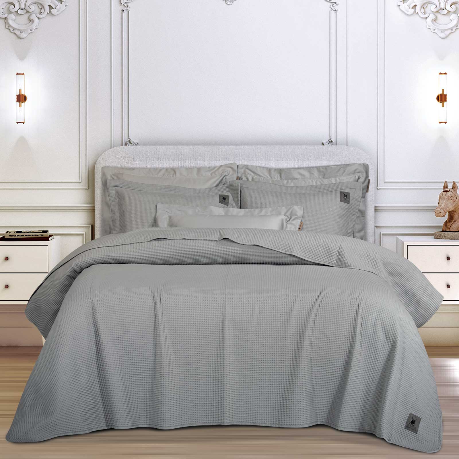 GREENWICH POLO CLUB ΖΕΥΓΟΣ ΜΑΞΙΛΑΡΟΘΗΚΕΣ ESSENTIAL 3496 GREY - Image 2
