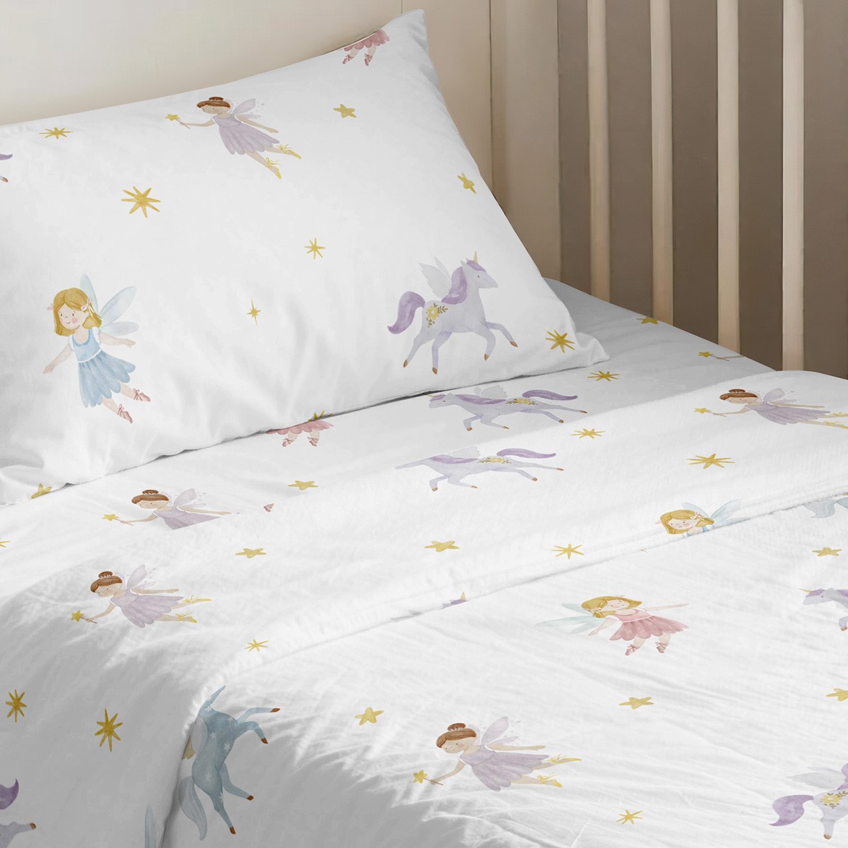 ΣΕΤ ΣΕΝΤΟΝΙΑ ΚΟΥΝΙΑΣ (Λ) FAIRIES PRIME LINE BABY (70Χ140+17) - Image 2