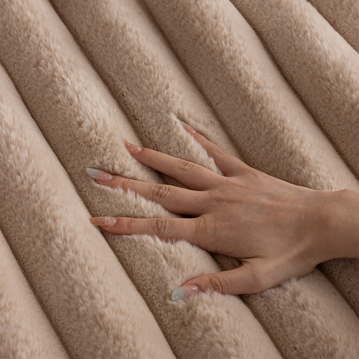 ΓΟΥΝΙΝΟ ΑΝΩΣΤΡΩΜΑ ΚΑΝΑΠΕ LUNA BEIGE (70X210) - Image 4