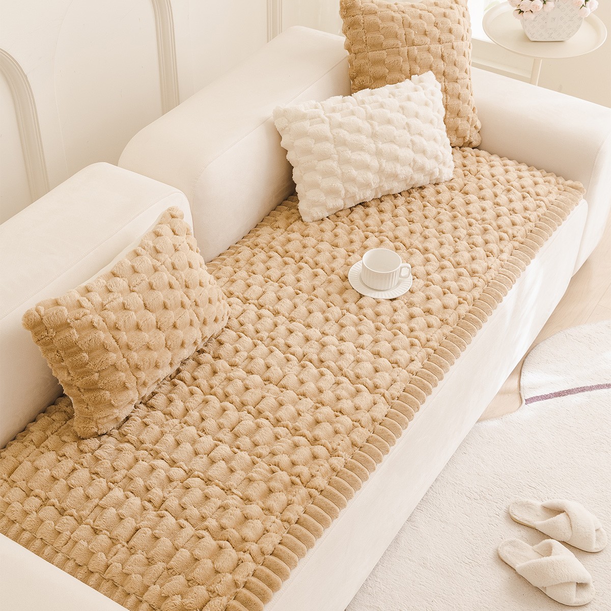 ΑΝΩΣΤΡΩΜΑ ΚΑΝΑΠΕ NIMBUS BEIGE (70X180) - Image 2