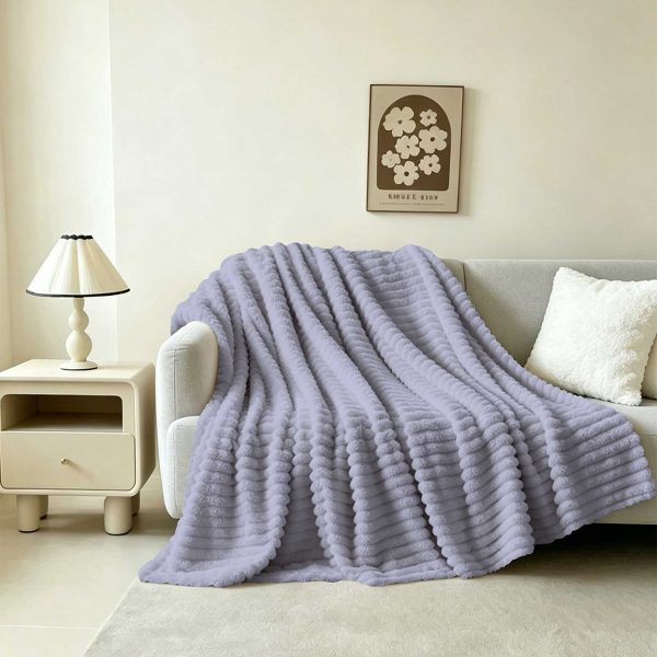 ΓΟΥΝΙΝΗ ΚΟΥΒΕΡΤΑ ΚΑΝΑΠΕ PERSA GREY/LILAC (100X150)