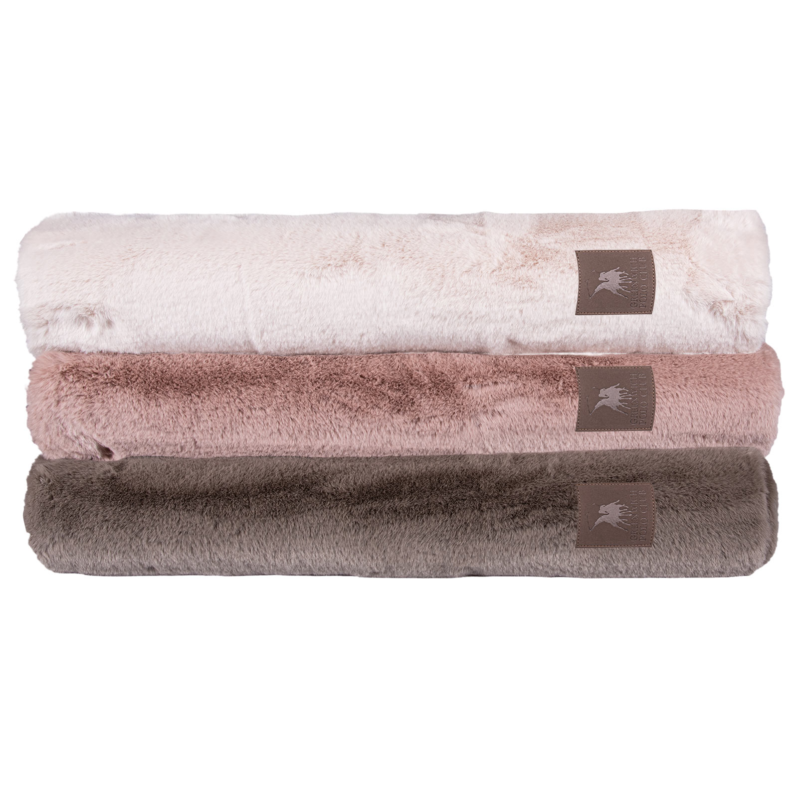GREENWICH POLO CLUB ΧΑΛΙ 75X140 FAUX FUR 3108 NUDE - Image 3
