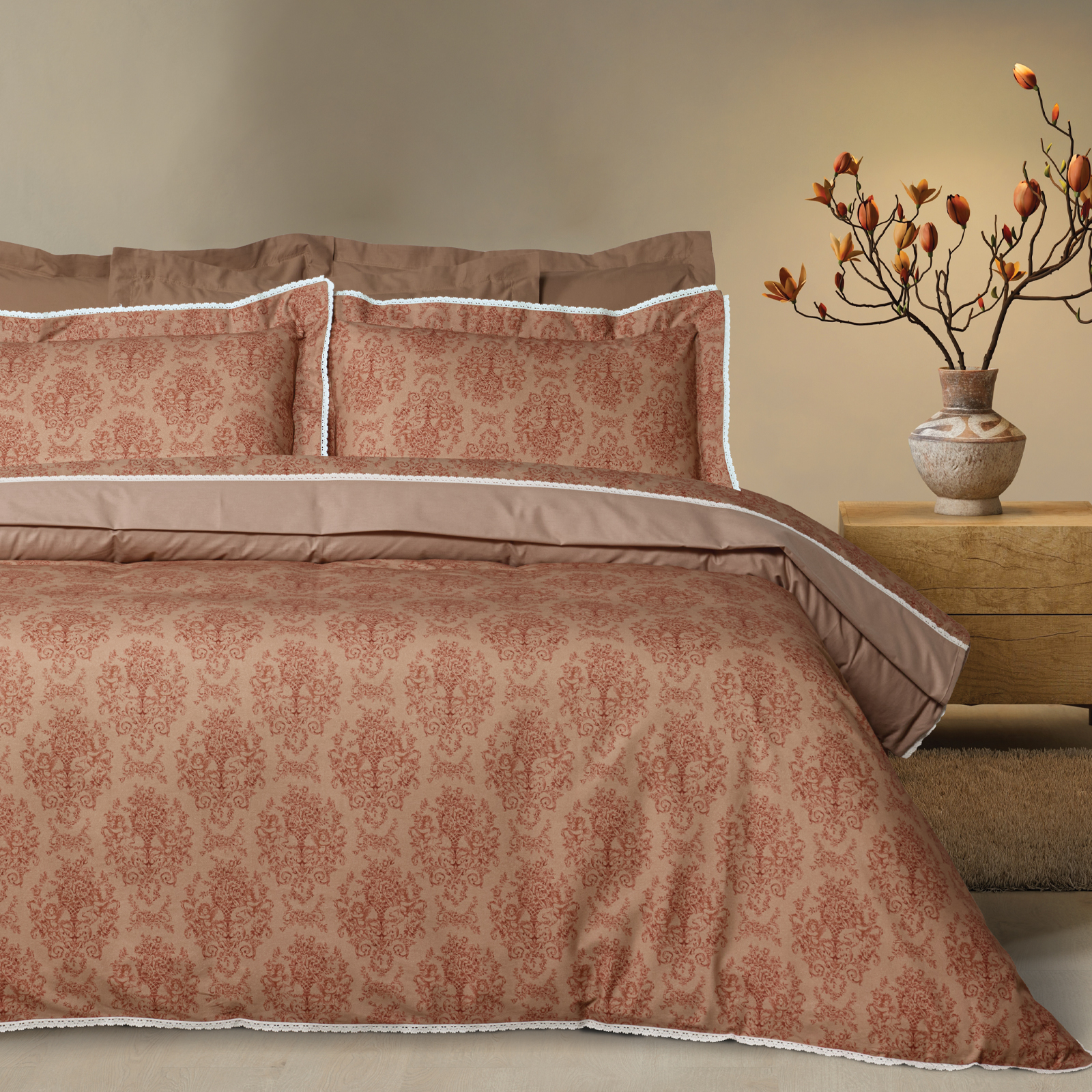 DAS HOME ΠΑΠΛΩΜΑ ΥΠΕΡΔΙΠΛΟ PRESTIGE 1731 TERACOTTA