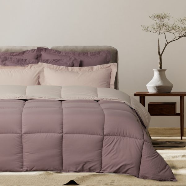 DAS HOME ΠΑΠΛΩΜΑ ΥΠΕΡΔΙΠΛΟ HAPPY 9691 BEIGE, PURPLE