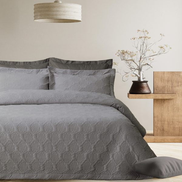 DAS HOME ΚΟΥΒΕΡΤΟΡΙΟ KING HAPPY 0287 GREY