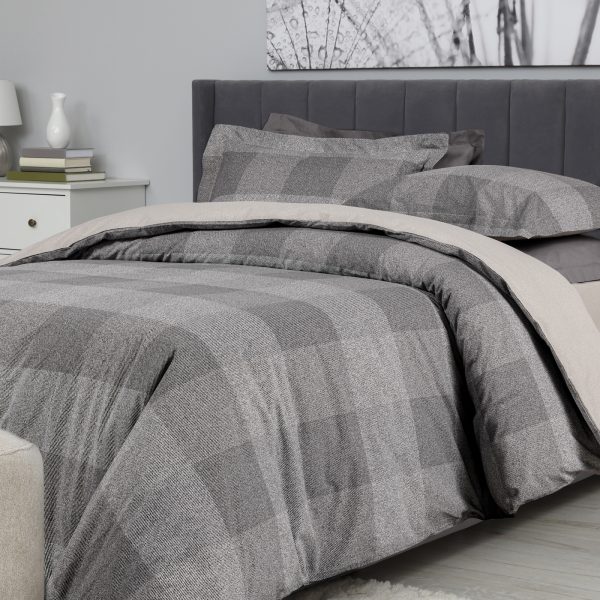 DAS HOME ΣΕΤ ΠΑΠΛΩΜΑΤΟΘΗΚΗ ΥΠΕΡΔΙΠΛΗ CASUAL 5458 BEIGE, GREY