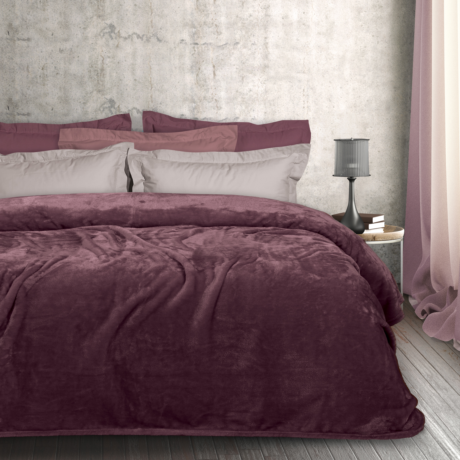 DAS HOME ΚΟΥΒΕΡΤΑ VELOUR ΜΟΝΗ 1347 ΡΟΔΙ
