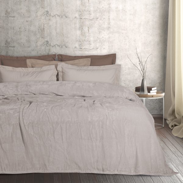 DAS HOME ΚΟΥΒΕΡΤΑ VELOUR ΥΠΕΡΔΙΠΛΗ 1345 BEIGE