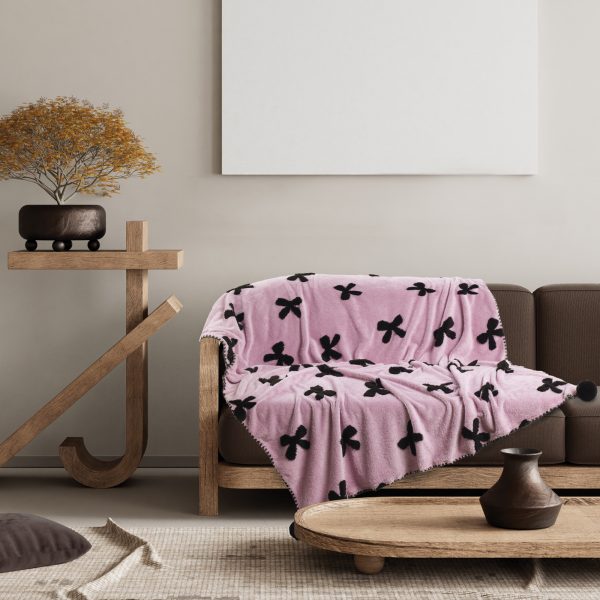 DAS HOME ΚΟΥΒΕΡΤΑ ΚΑΝΑΠΕ 130Χ170 1381 LILAC