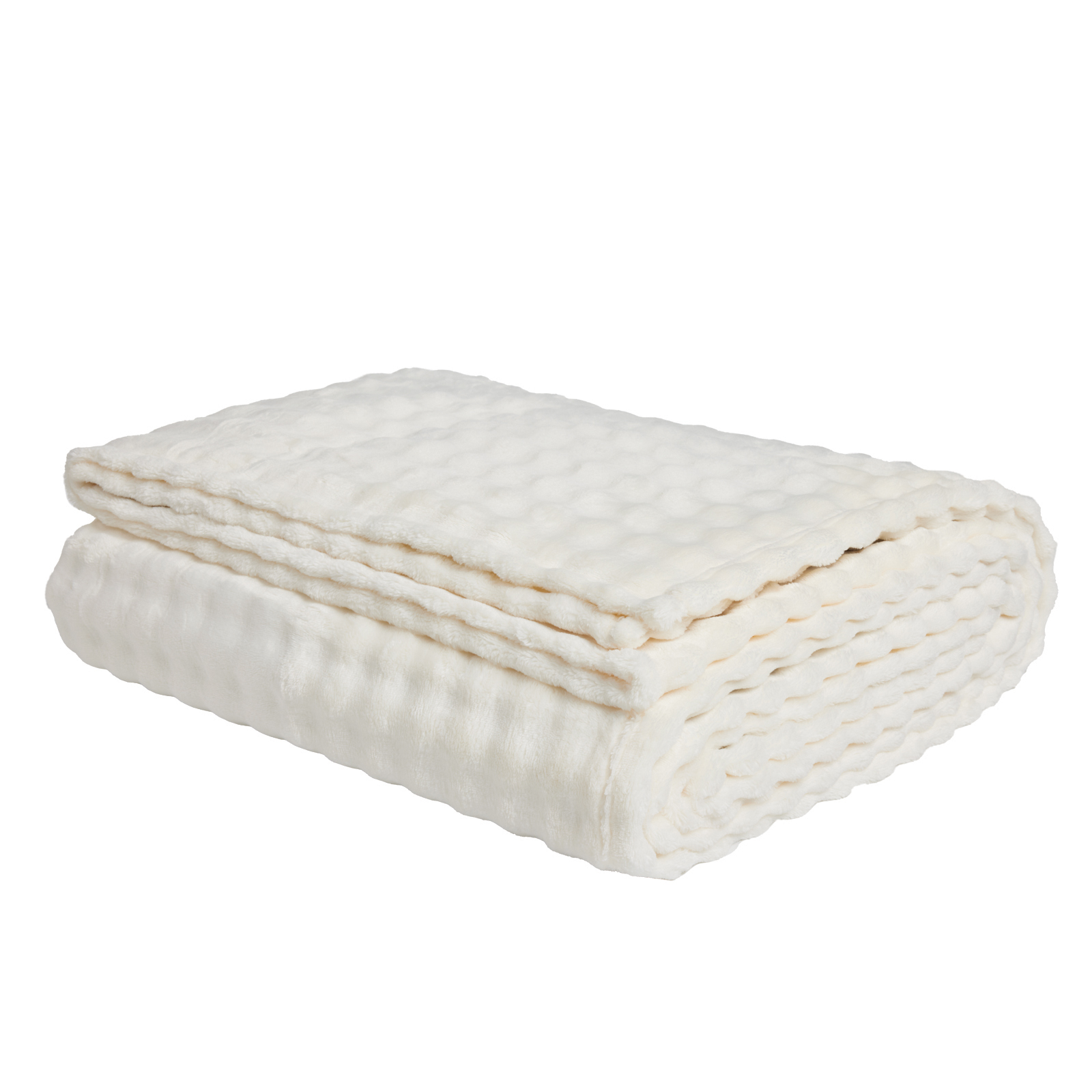 DAS HOME ΚΟΥΒΕΡΤΑ BUBBLE FLEECE 240Χ260 1369 IVORY - Image 3