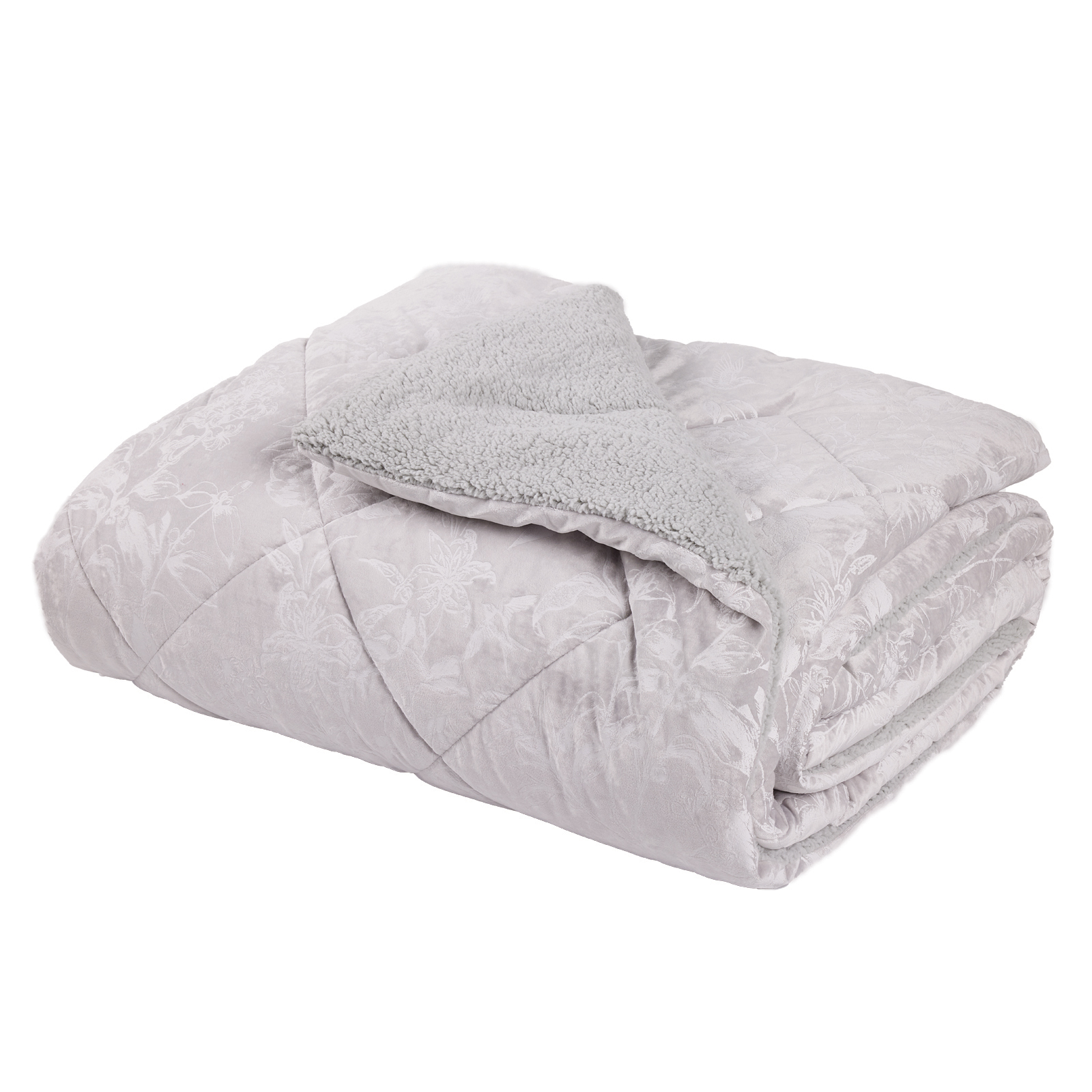DAS HOME VELVET ΚΟΥΒΕΡΤΟΠΑΠΛΩΜΑ SHERPA ΥΠΕΡΔΙΠΛΟ 1376 GREY - Image 3